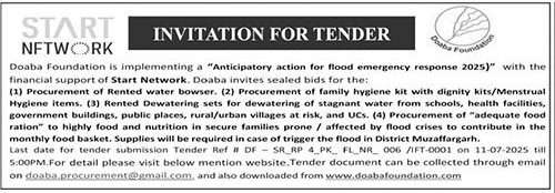 Start Network Tender Notice